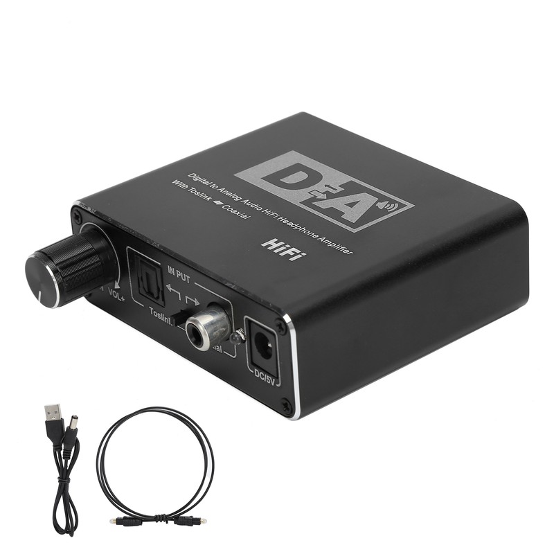 Digital to Analog Fiber Converter Volume Adjustment Coaxial to 5.1