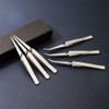 WANDIC Cross Locking Tweezers Bent & Straight Reverse Action Stainless