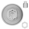 JEUCLEL Type A Wheel Locking Nut Key Compatible with Land