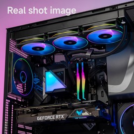 ICOLER SR240 Digital AIO Liquid Cooler - High - Performance Cooling Solution ，Intelligent Temperature Control, Real-time readout,280W TDP Liquid CPU Cooler for AMD AM4/AM5 & Intel LGA 115X/1200/1700