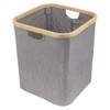 Foldable Bamboo Laundry Hamper without Lid - Decor Essentials for