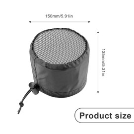 AMONENZ Pack of 4 Ventilation Grow Tent Cover, Extractor Hood Outdoor, Oxford Fabric, Dustproof Grille, with Adjustment Buckle and Elastic Band, for Air Conditioning Ducts and Tent Ventilation