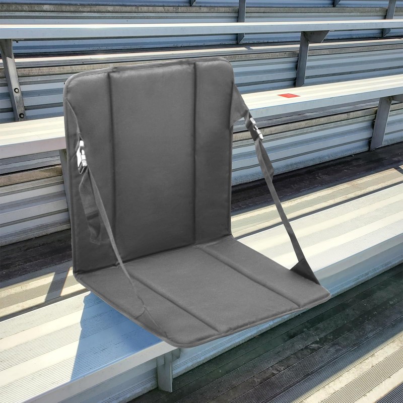 Pozico Portable Stadium Seat Cushion with Backrest for Bleacher, Lightweight