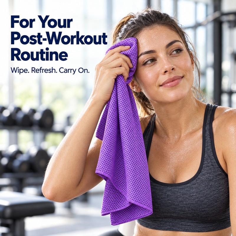 Cooling Towels for Workouts – Soft, Breathable Microfiber Comfort for
