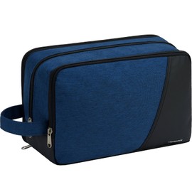 Vorspack Large Travel Toiletry Bag - Water Resistant Toiletry Bag for Men Dopp Kit for Bathroom Toiletries Accessories Gifts - Navy Blue
