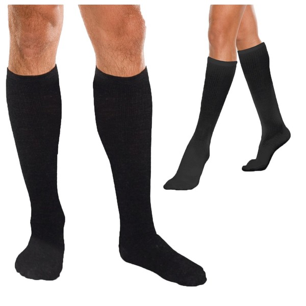 Medical Elastic Stockings 10 – mmHg Core Spun High Socks Type Unisex , , , black,