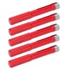 5Pcs Saw Bit Set FlatTooth Diamond Particles Red Coated Drill
