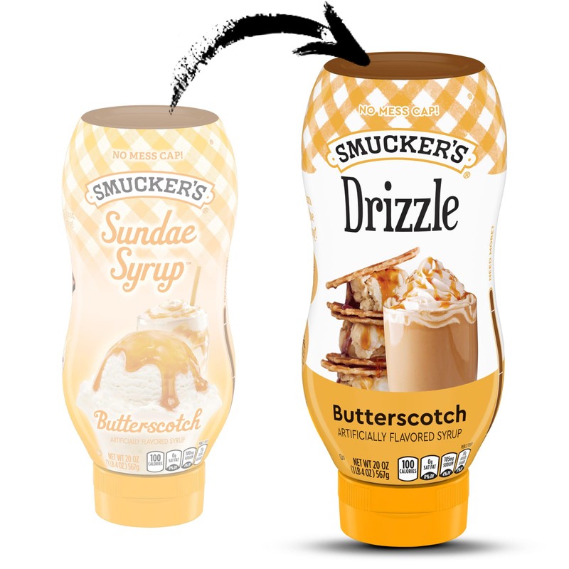 Smucker’s Drizzle Butterscotch Artificially Flavored Syrup, 20 Oz. Squeeze Bottles