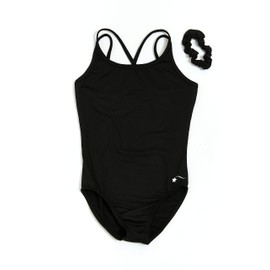 Destira Gymnastics Leotard for Girls, Black Simplicity Cami, Super Soft Fabric Athletic Wear Leotards for Women and Girls, Gymnastics, Dance, Cheer, Yoga, and More, Child X-Small (5x)