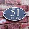 House Address Number Plaque Name/Street Plate Large 'Oval' MADE TO