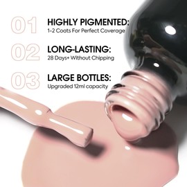 VENALISA Nude Gel Nail Polish 1 Pcs 12ml Natural Nude Color Gel Polish Soak Off UV Gel Salon Manicure DIY at Home Nail Art For Girls Women