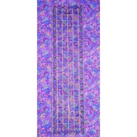 Timeless Treasures Prism by Timeless Treasures Mini Purple Rainbow Floral Medallions Fabric by Yard