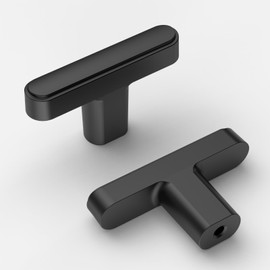 kakapola 10 Pack Matte Black Cabinet Knobs Pulls Black Cabinet Handles Kitchen Cabinet Hardware Drawer Knobs for Cupboard Bathroom