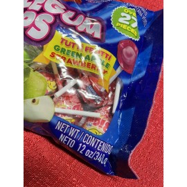 ARCOR - Bubble Gum Pops Lollipops- GLUTEN FREE/PEANUT FREE 27 Pieces 12 Oz Bag