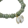 NOVICA Artisan Handmade Jade Beaded Stretch Bracelet in Thailand with