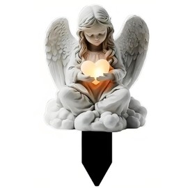 BDBFPAN Decorazione per tomba, resistente alle intemperie, adatta per cimitero e vasi di fiori, decorazione per battesimi