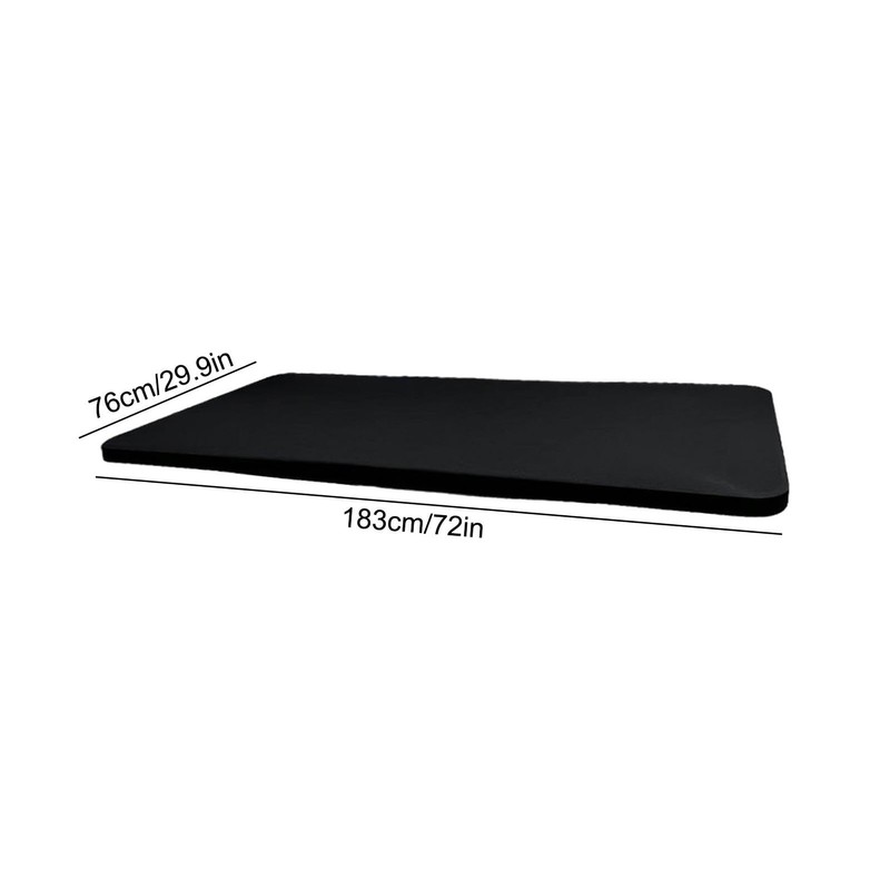 Black Rectangle Tablecloth - 6 Ft Elastic Picnic Table Cloth