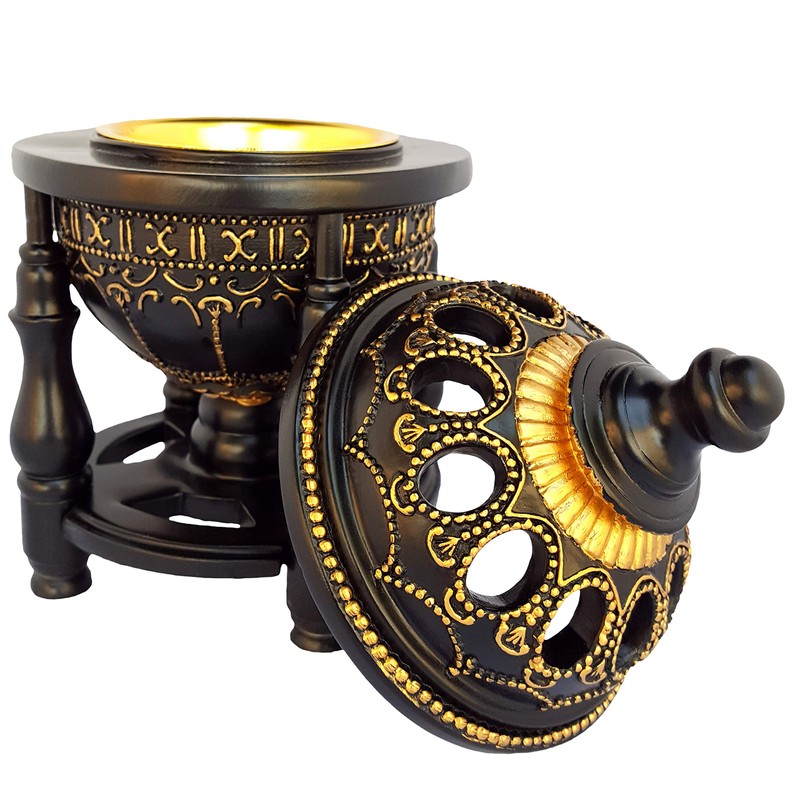 AM Charcoal Incense Burner - Bakhoor Burner Oud Frankincense Resin