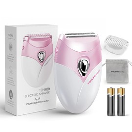 TOUCHBeauty Electric Shaver for Women, Razor Cordless for Silky & Smooth Skin, Wet/Dry, Best for Travel AG-1459P(Pink)