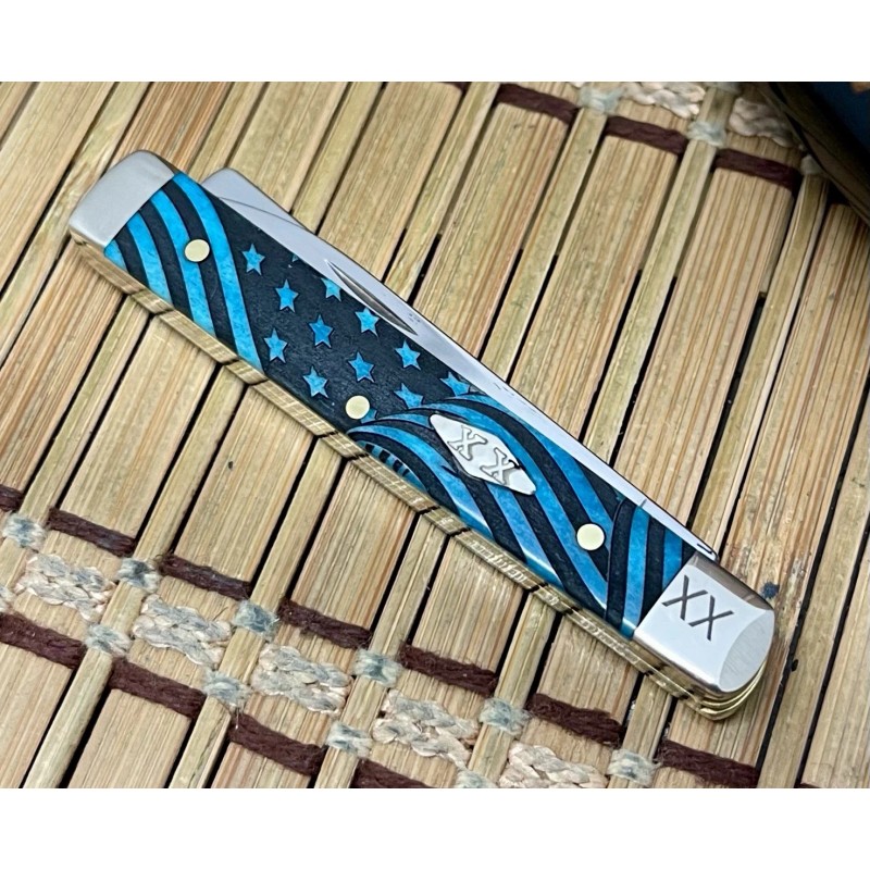 Case XX USA 2025 Caribbean Bone USA FLAG 1/500 Baby