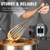 Walfos Whisk,17in Large Whisks, Heavy Duty Stainless Steel Wire Whisk