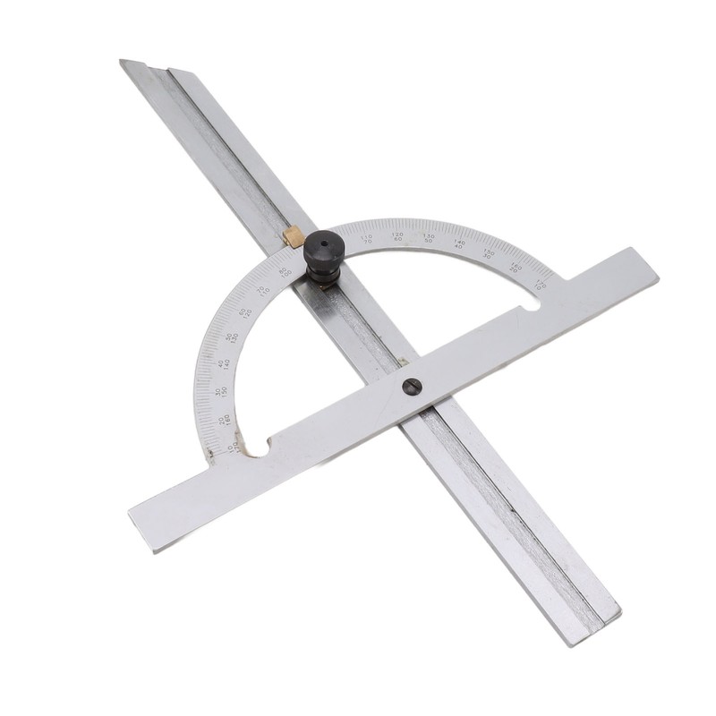 Woodworking Protractor Carbon Steel High Accuracy Easy Read Portable Adjustable