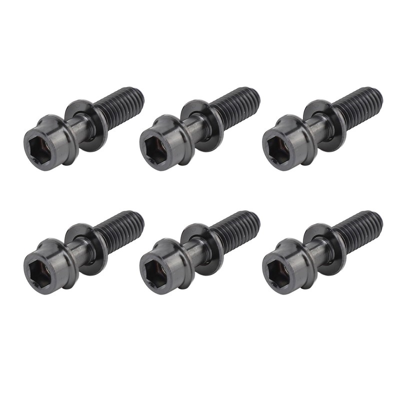 6Pcs Bike Screws Bolts Set Mountain Bicycle Handlebar Stem Ti