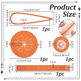 OLYCRAFT 4 Pack Acrylic Tabletop Ruler Set for Wargame Area Templates Tactical Ruler Kit Objective Marker Templates Acrylic Gaming Rulers Kit for Tabletop Strategy Miniature Gaming Accessories