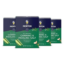 Morton Canning & Pickling Salt, 4 Pound (Pack of 4)