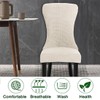 Buenanir Wingback Chair Cover Jacquard Wingback Dining Chair Covers Stretch