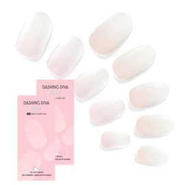 Dashing Diva Glaze Nail Strip Duo - Cloud Nine Collection - Luxe Expensive & In The Buff - Long Lasting, Chip Resistant, Semicured Gel Nail Strips - Contains 2 Colors
