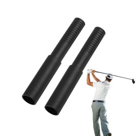 TUKEVA Pack of 2 Golf Clubs Extension Rod Golf Shaft Extension Golf Club Shaft Extensions Carbon Fibre Extension Fitting for Golf Clubs (Black)