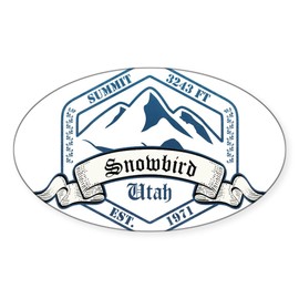 CafePress Snowbird Ski Resort Utah Sticker Oval Car Bumper Sticker