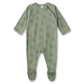 Sanetta Baby Boys Newborn Sleepsuit Overall 100% Organic Cotton, Lily Green