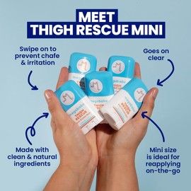 Paquete de 2 unidades - Megababe Muslo Rescue Stick Mini, detiene el roce y la irritación, 23 g cada uno