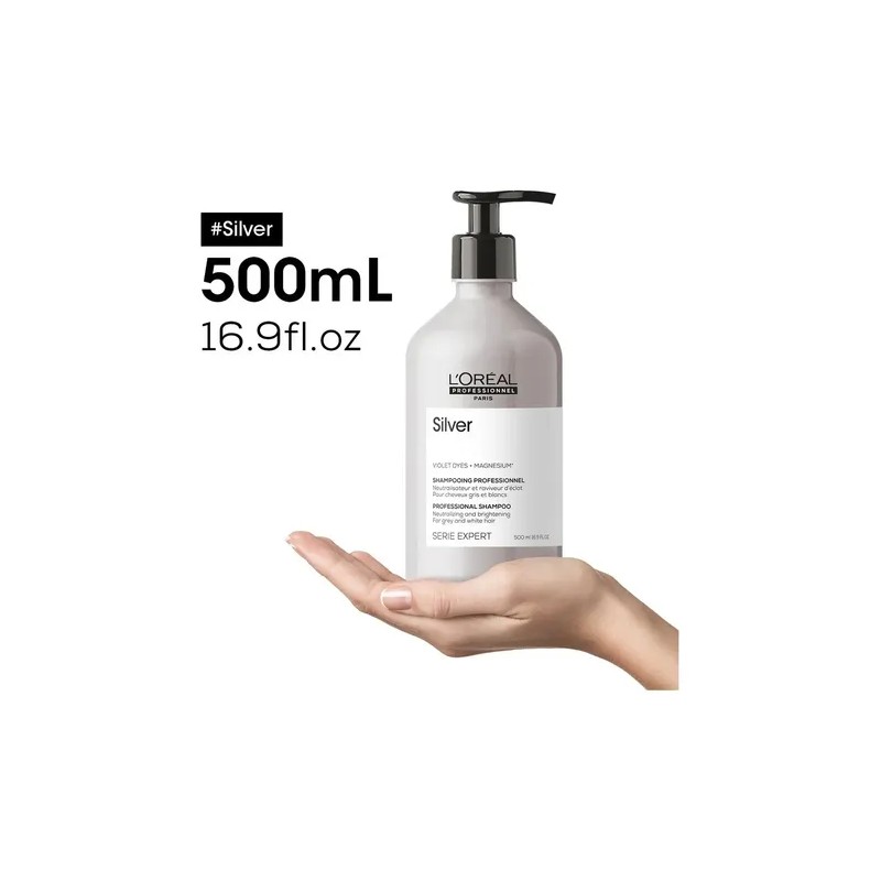 Shampoo Cuidado Canas LOréal Professionnel Silver 500ml