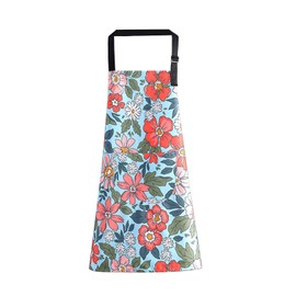 Fadcaer Waterproof Aprons Wiping Hands Bakers Apron Kitchen Apron with Pockets Floral Bunny Apron Hanging Neck Apron for Women Men Chef Gifts Kitchen Restaurant Cooking Apron (Light blue)