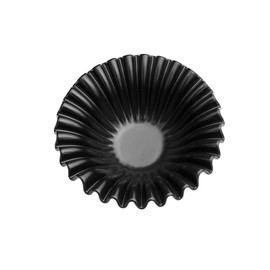 QJWCYQNIUBI Large Ceramic Fruit Bowl – Modern Decorative Bowl for Kitchen Counter, Entryway Table, Home Decor – Scalloped Ceramic Bowl for Fruits, Keys, Jewelry, Centerpiece. (Black)