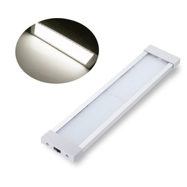 Raycharm RV Camper & Trailer Cabin Ceiling Interior LED Light Fixture 18.1" x 3.9", 4000K Natural-White Even Diffused Beam, High Light-Output Low Ampere Draw, 12V/24V DC, On/Off Rocket Switch, 1-Pack