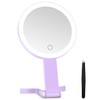 MIYADIVA Lighted Makeup Mirror, 30X Magnifying Mirror with Light, Hanging