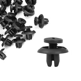 REPAIROCK 20 x 8mm Nylon Push-Type Retainer Clips Fasteners Bumper Fender Hood Splash Shield Auto Replacement Parts
