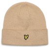 Lyle & Scott Unisex Basic Beanie Hat Cairngs Khaki Mens