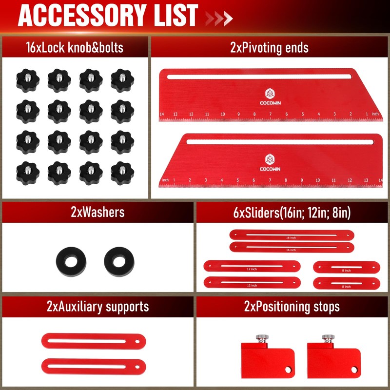 Stair Tread Template Tool, Stair Tread Gauge Measuring Tool jig