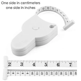 AIMALL Automatic Telescopic Body Tape Measure – 60 Inch/150cm Retractable Measuring Tape for Waist, Arms, Legs, Chest, Fitness Tracking & Sewing Use