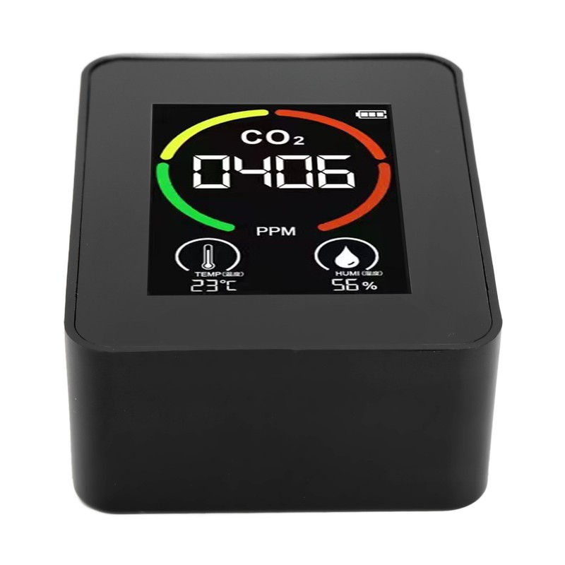 CO2 Detector Air Quality Monitor TVOC Tester USB Charging Thermometer
