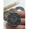 4 PIRATES GOLD METAL POKER CHIPS NEW SILVER GOLD COPPER