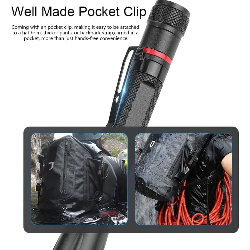 POCKETMAN LED Flashlights (3 Pack), High Lumens LED Torch Pocket