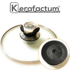 Kerafactum® Lid Knob Handle, Replacement Handle for Pot Lid, Universal Handle, Plastic Handle Diameter 7 cm, Pot Lid Handle, Lid Handle