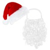 Lyivisk Santa Beard and Christmas Hat Set Fluffy Beard with