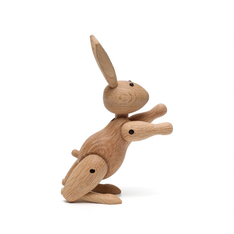 Kay Bojesen Rabbit Figurines 16 cm Wooden Figures Christmas Decoration